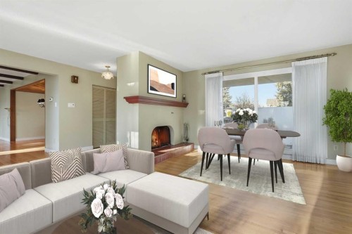 327 Willow Ridge Place Se, Calgary, AB - Indoor With Fireplace