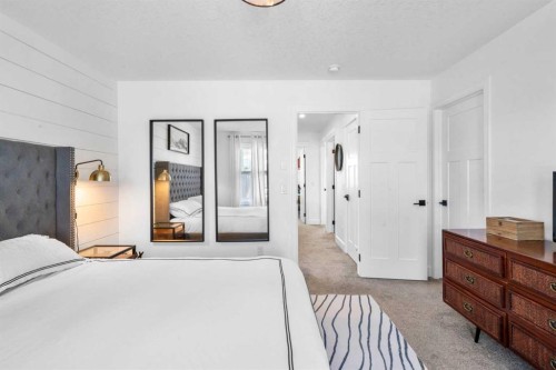 950 Mahogany Boulevard Se, Calgary, AB - Indoor Photo Showing Bedroom