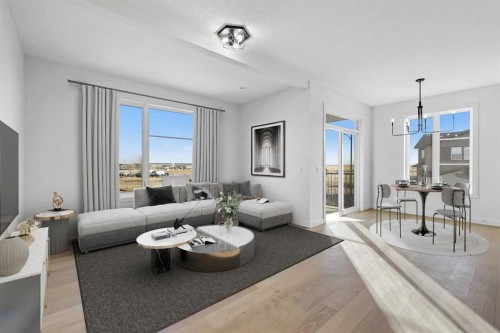 13 Waterford Glen, Chestermere, AB - Indoor Photo Showing Living Room