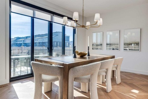 120 Greenwich Heath Nw, Calgary, AB - Indoor Photo Showing Dining Room