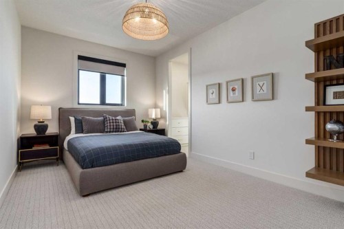 120 Greenwich Heath Nw, Calgary, AB - Indoor Photo Showing Bedroom