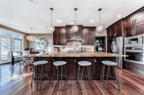 4 Auburn Sound Court Se, Calgary, AB - Indoor Photo Showing Kitchen With Stainless Steel Kitchen With Upgraded Kitchen
