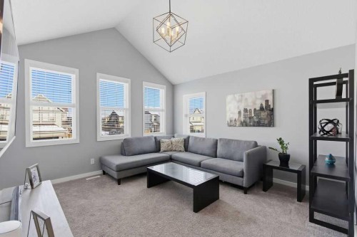 105 Chaparral Valley Crescent Se, Calgary, AB - Indoor Photo Showing Living Room