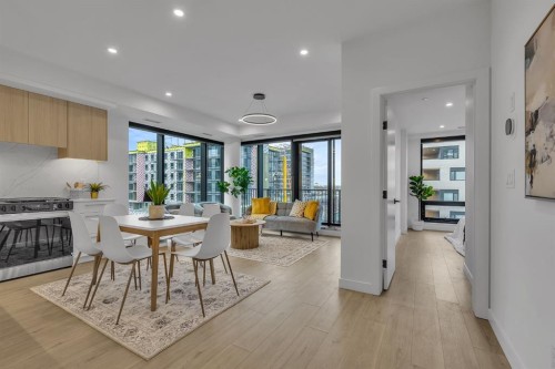513-8375 Broadcast Avenue Sw, Calgary, AB - Indoor Photo Showing Dining Room