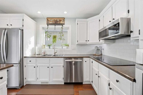 188 Millrise Drive Sw, Calgary, AB - Indoor Photo Showing Kitchen With Stainless Steel Kitchen With Upgraded Kitchen
