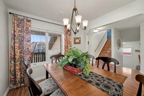 48 Harvest Park Road Ne, Calgary, AB - Indoor Photo Showing Dining Room