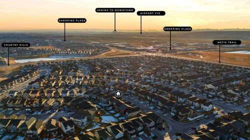 28 Skyview Shores Terrace Ne, Calgary, AB - Outdoor With View