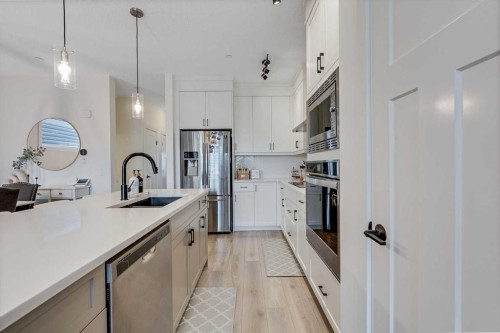 145 Lucas Crescent Nw, Calgary, AB - Indoor Photo Showing Kitchen With Upgraded Kitchen