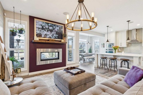 137 Sage Meadows Circle Nw, Calgary, AB - Indoor Photo Showing Living Room