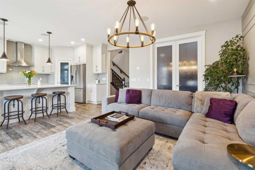 137 Sage Meadows Circle Nw, Calgary, AB - Indoor Photo Showing Living Room