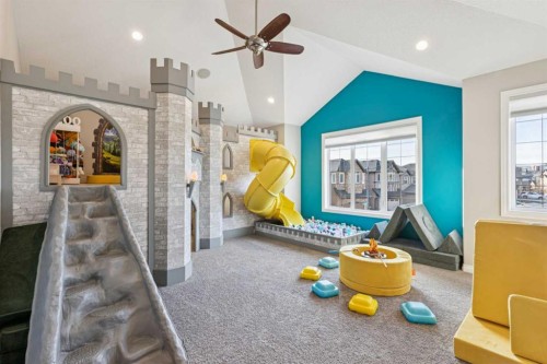 137 Sage Meadows Circle Nw, Calgary, AB - Indoor With Fireplace