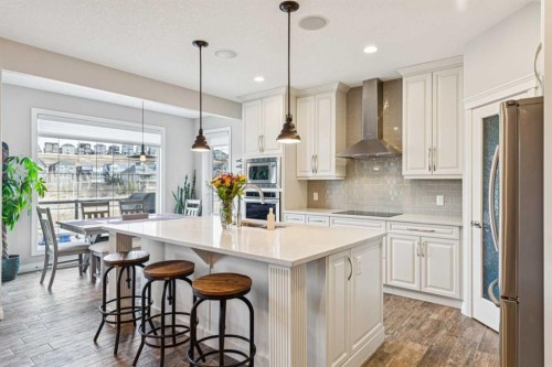 137 Sage Meadows Circle Nw, Calgary, AB - Indoor Photo Showing Kitchen With Upgraded Kitchen