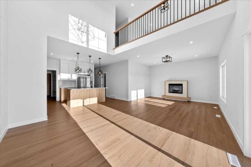 11 Lakewood Way, Strathmore, AB - Indoor With Fireplace