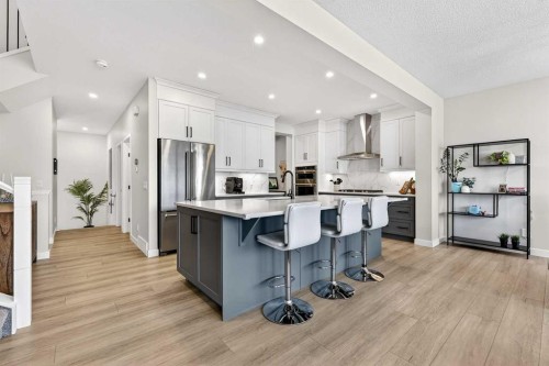 57 Legacy Reach View Se, Calgary, AB - Indoor Photo Showing Kitchen With Stainless Steel Kitchen With Upgraded Kitchen