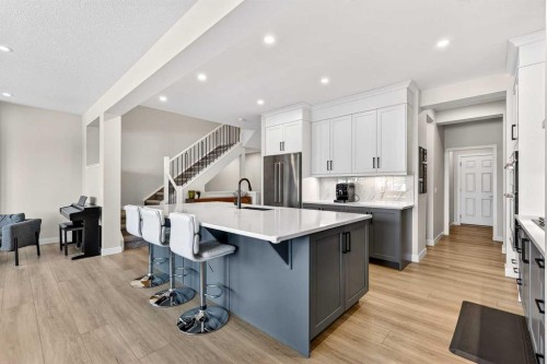57 Legacy Reach View Se, Calgary, AB - Indoor Photo Showing Kitchen With Upgraded Kitchen