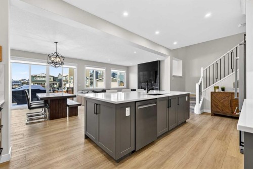 57 Legacy Reach View Se, Calgary, AB - Indoor Photo Showing Kitchen With Upgraded Kitchen