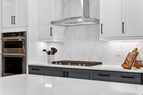 57 Legacy Reach View Se, Calgary, AB - Indoor Photo Showing Kitchen With Upgraded Kitchen