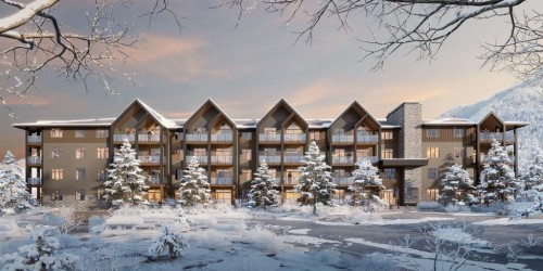 205-10 Cascade Ridge, Canmore, AB - Outdoor With Facade