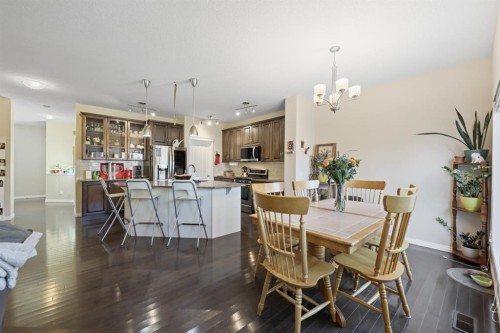 56 Jumping Pound Rise, Cochrane, AB - Indoor Photo Showing Dining Room