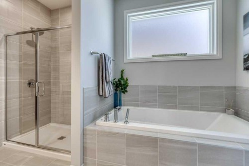 380 Rivercrest View, Cochrane, AB - Indoor Photo Showing Bathroom