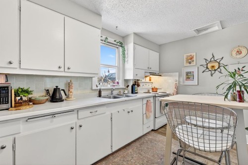 1004 20 Avenue Se, Calgary, AB - Indoor Photo Showing Kitchen With Double Sink