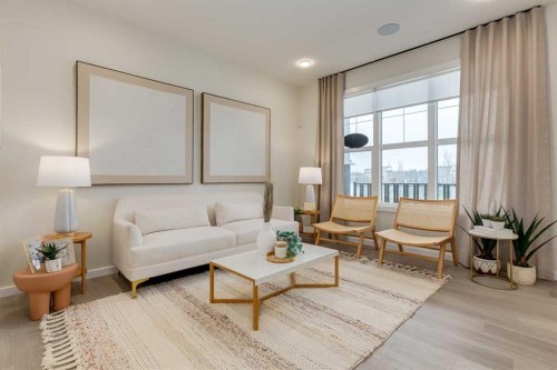 62 Starling Boulevard Nw, Calgary, AB - Indoor Photo Showing Living Room