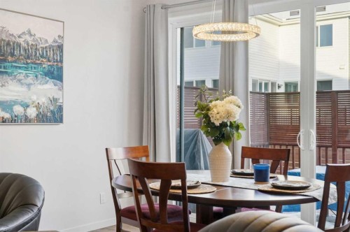 102 Setonstone Manor Se, Calgary, AB - Indoor Photo Showing Dining Room