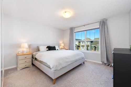108 Masters Heights Se, Calgary, AB - Indoor Photo Showing Bedroom