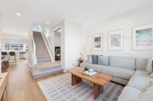 108 Masters Heights Se, Calgary, AB - Indoor Photo Showing Living Room