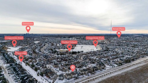 100 Cougarstone Manor Sw, Calgary, AB - Outdoor With View
