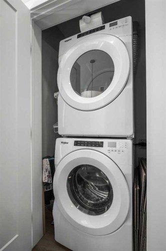 210-660 Shawnee Square Sw, Calgary, AB - Indoor Photo Showing Laundry Room