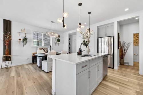 47 Walgrove Park Se, Calgary, AB - Indoor Photo Showing Kitchen With Double Sink With Upgraded Kitchen