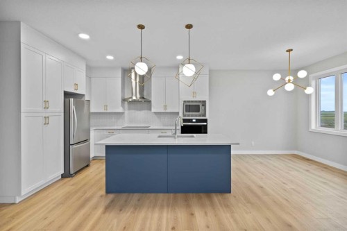 151 Belvedere Crescent Se, Calgary, AB - Indoor Photo Showing Kitchen With Upgraded Kitchen