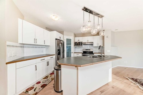 35 Citadel Ridge Close Nw, Calgary, AB - Indoor Photo Showing Kitchen With Stainless Steel Kitchen With Double Sink