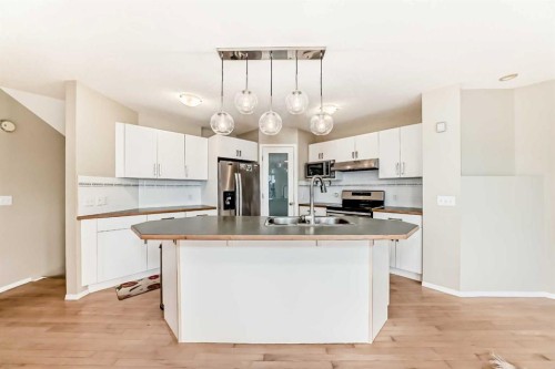 35 Citadel Ridge Close Nw, Calgary, AB - Indoor Photo Showing Kitchen With Double Sink