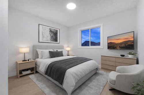 52 Saddlecreek Terrace Ne, Calgary, AB - Indoor Photo Showing Bedroom