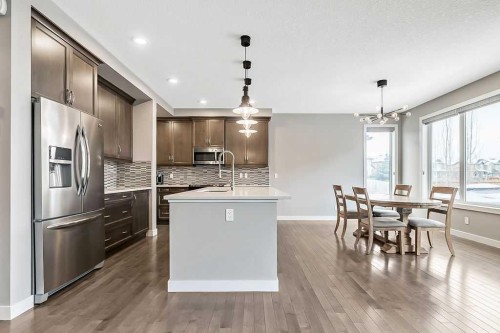 94 Cimarron Springs Circle, Okotoks, AB - Indoor Photo Showing Kitchen With Upgraded Kitchen