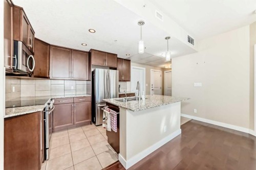 310-24 Varsity Estates Circle Nw, Calgary, AB - Indoor Photo Showing Kitchen With Double Sink With Upgraded Kitchen