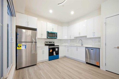 2215-15 Skyview Point Crescent Ne, Calgary, AB - Indoor Photo Showing Kitchen With Stainless Steel Kitchen With Upgraded Kitchen