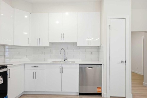 2215-15 Skyview Point Crescent Ne, Calgary, AB - Indoor Photo Showing Kitchen With Double Sink With Upgraded Kitchen