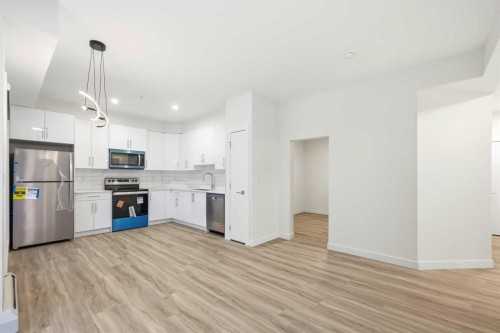2215-15 Skyview Point Crescent Ne, Calgary, AB - Indoor Photo Showing Kitchen With Stainless Steel Kitchen With Upgraded Kitchen