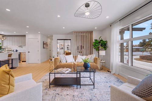 204 Martell Road Ne, Calgary, AB - Indoor Photo Showing Living Room