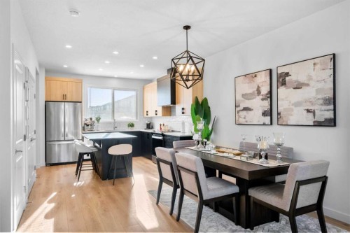 313 Ambleton Drive Nw, Calgary, AB - Indoor Photo Showing Dining Room