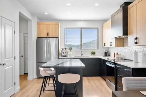 313 Ambleton Drive Nw, Calgary, AB - Indoor Photo Showing Kitchen With Stainless Steel Kitchen With Upgraded Kitchen