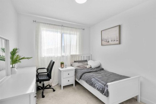 313 Ambleton Drive Nw, Calgary, AB - Indoor Photo Showing Bedroom