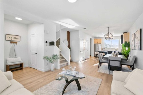 313 Ambleton Drive Nw, Calgary, AB - Indoor Photo Showing Living Room