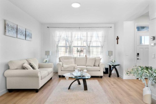 313 Ambleton Drive Nw, Calgary, AB - Indoor Photo Showing Living Room