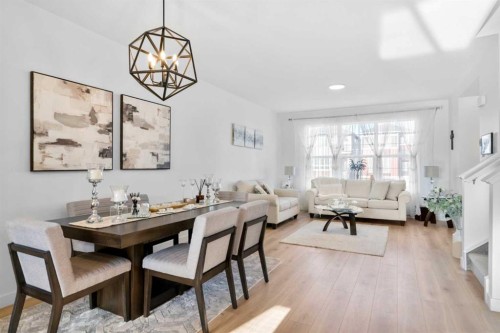 313 Ambleton Drive Nw, Calgary, AB - Indoor Photo Showing Dining Room