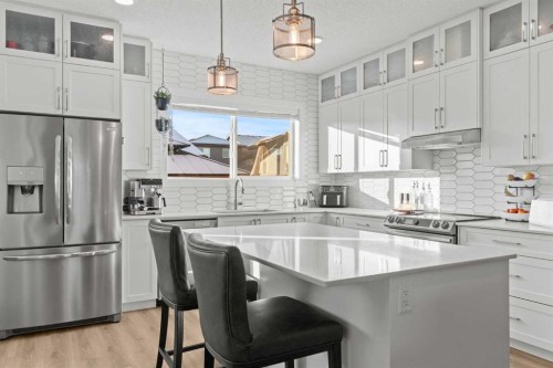 47 Wolf Willow Boulevard Se, Calgary, AB - Indoor Photo Showing Kitchen With Stainless Steel Kitchen With Upgraded Kitchen