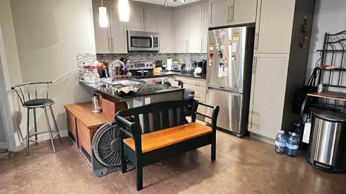 2214-155 Skyview Ranch Way Ne, Calgary, AB - Indoor Photo Showing Kitchen With Stainless Steel Kitchen